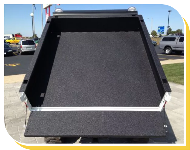 Polyurethane-coated truck bed liner