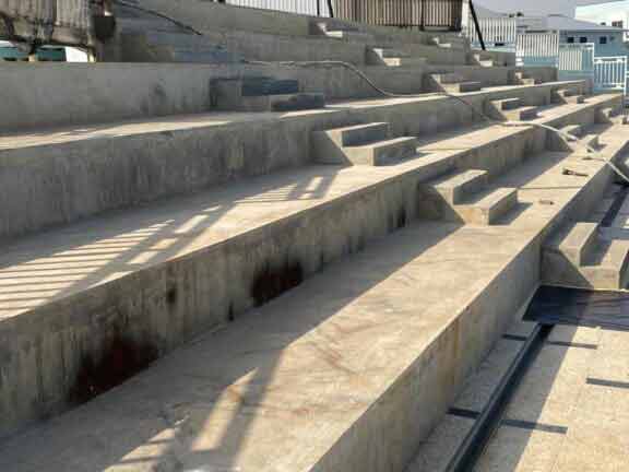 polyurea coating on Abuja Mosque stairs