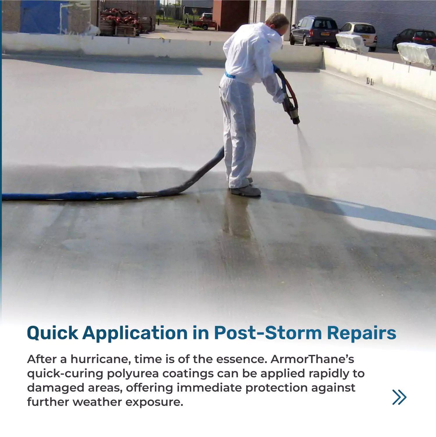 Quick application in post-storm repairs