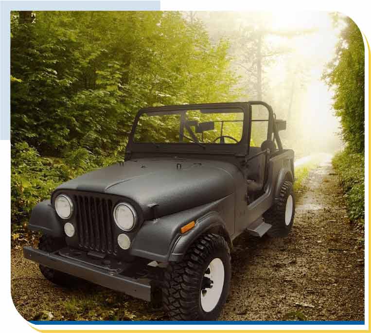 Off-road Jeep vehicle coatings