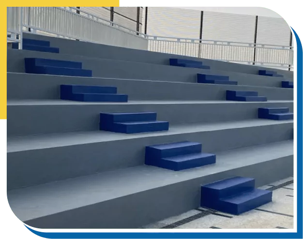 Polyurea coatings Modern Bleacher Design