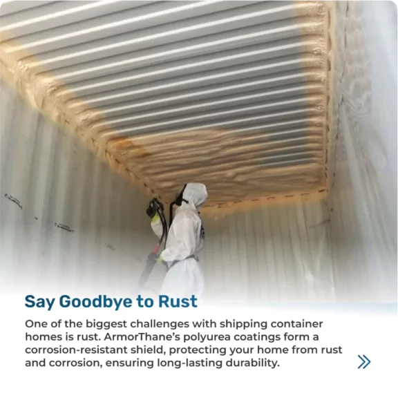 Container corrosion-resistant polyurea coatings