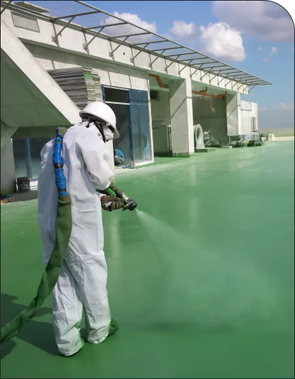 Armorthane flat roof waterproofing coatings