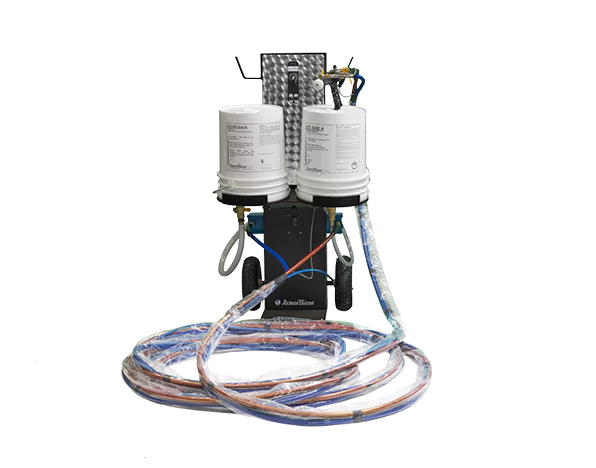 Portable spray rig for protective coatings