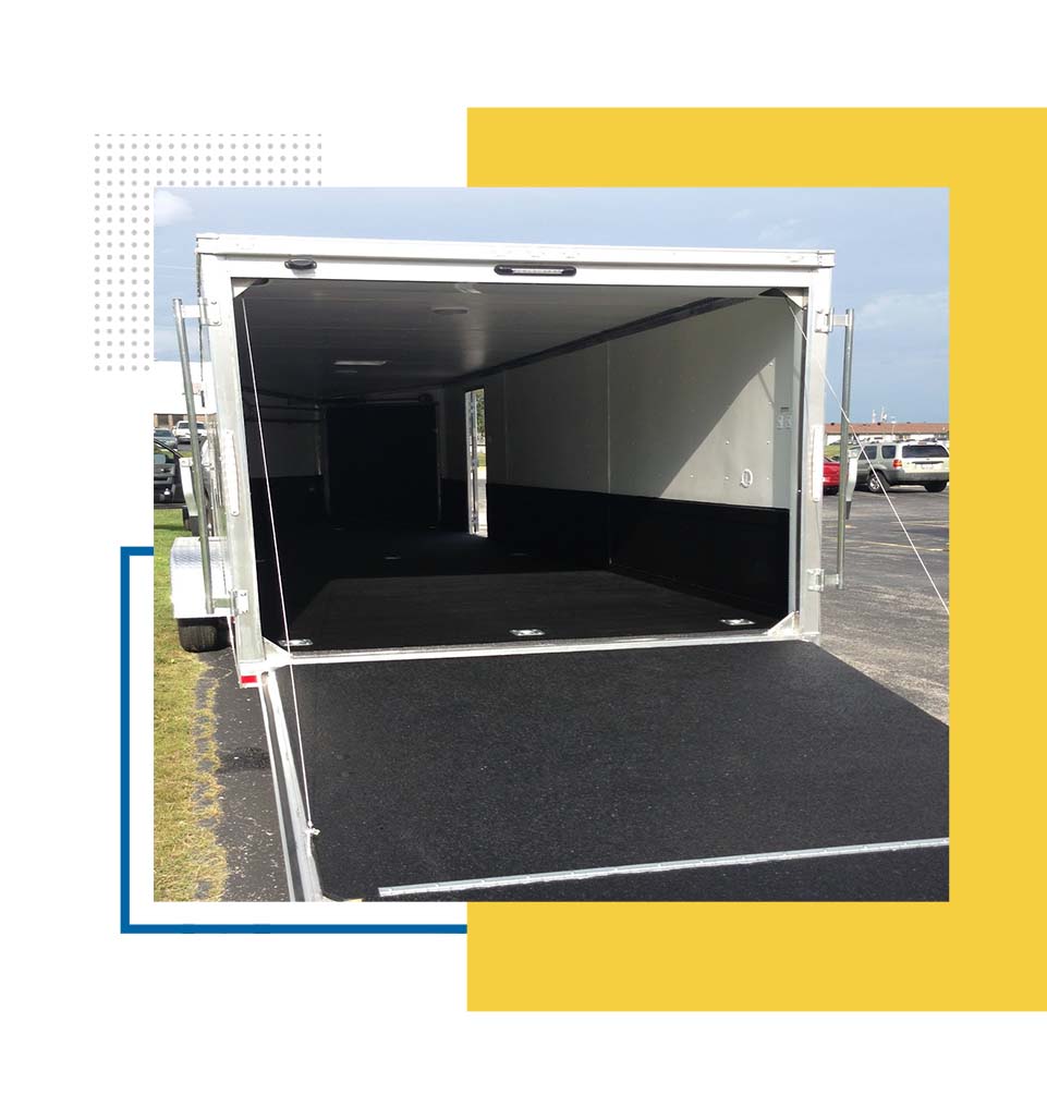 Polyurea horse trailer coatings