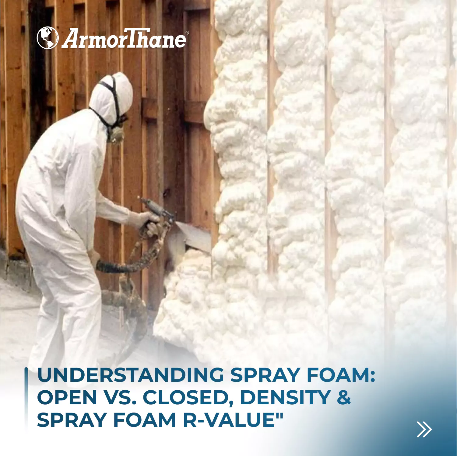 Spray foam insulation application process