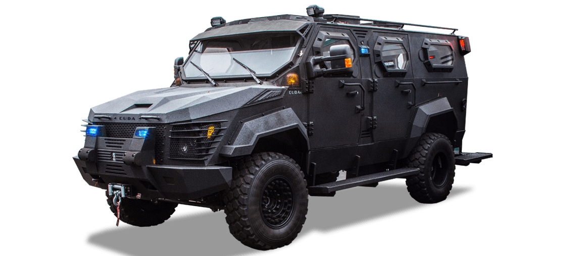 Black armored vehicle