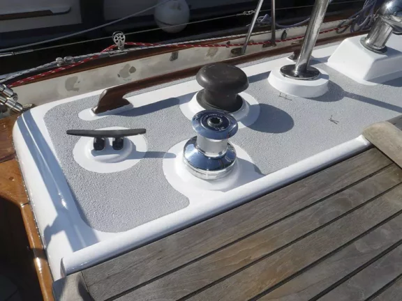 Boat Deck with Protective Coating