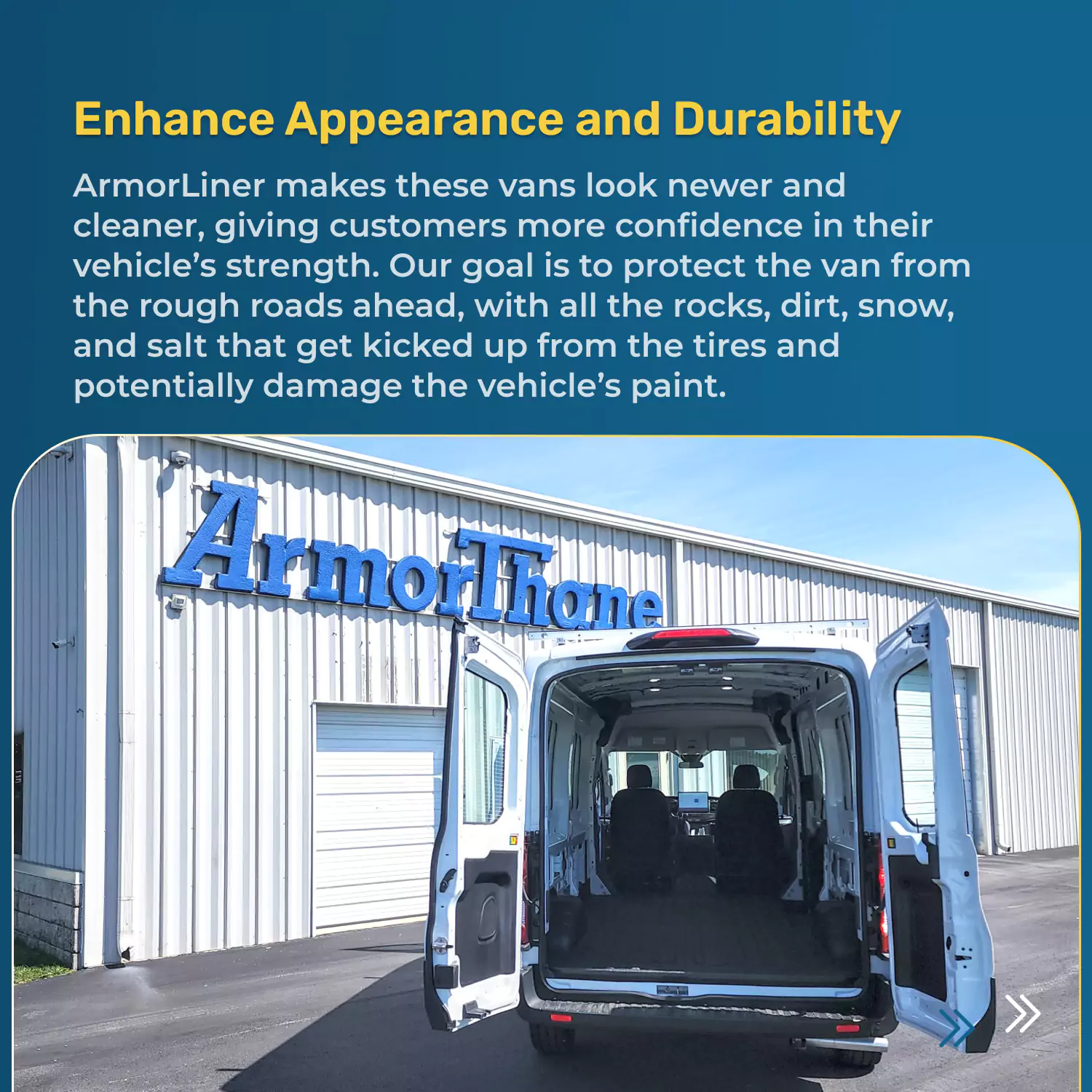 ArmorLiner coating enhances van durability