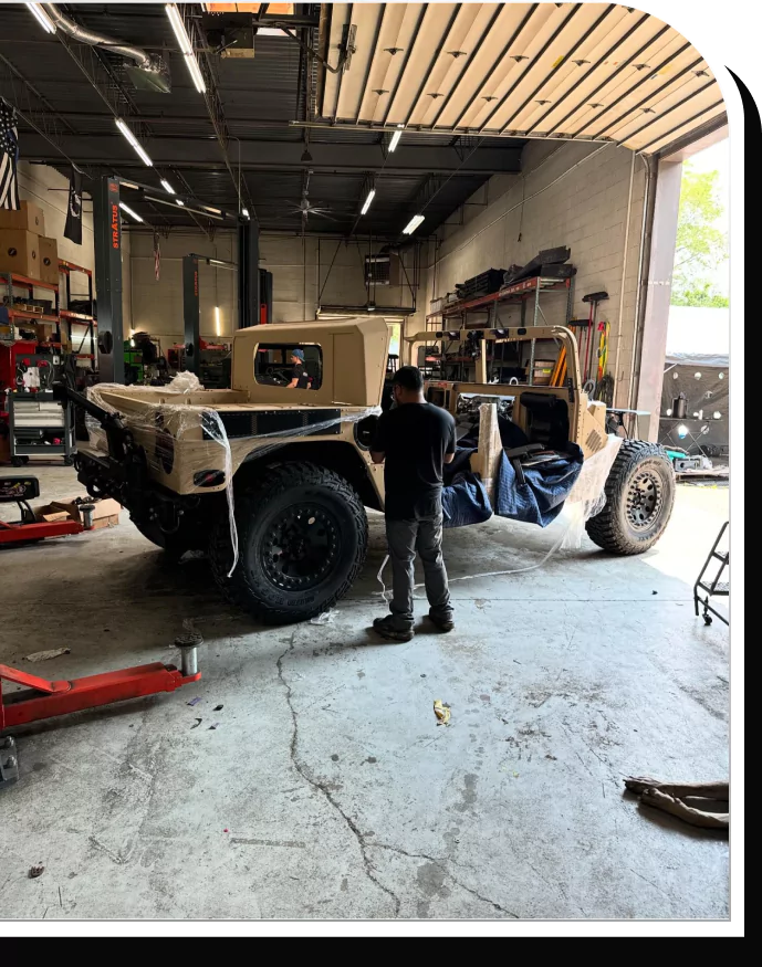 Military vehicle repair