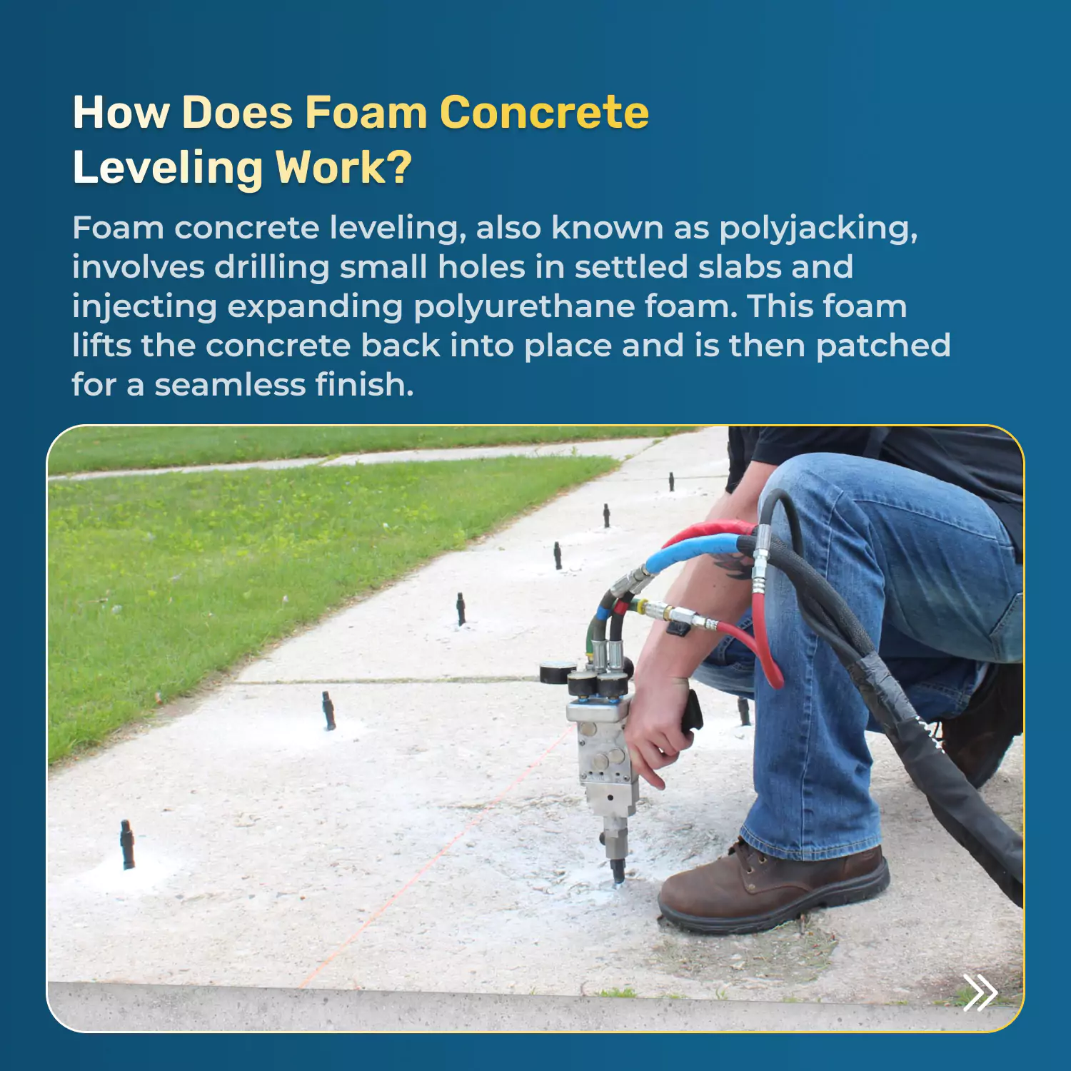 Spray Foam Concrete Leveling Carousel 2