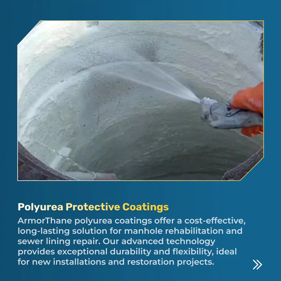 ArmorThane manhole polyurea coatings