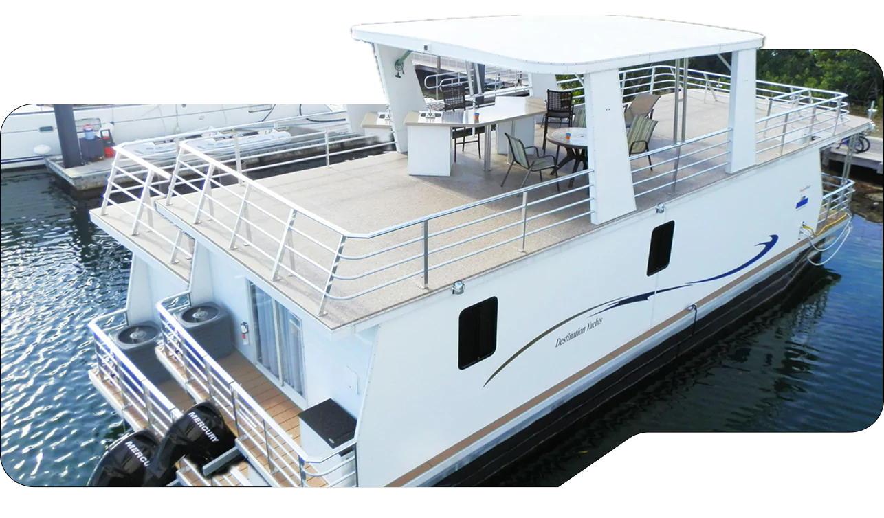 Polyurea houseboat