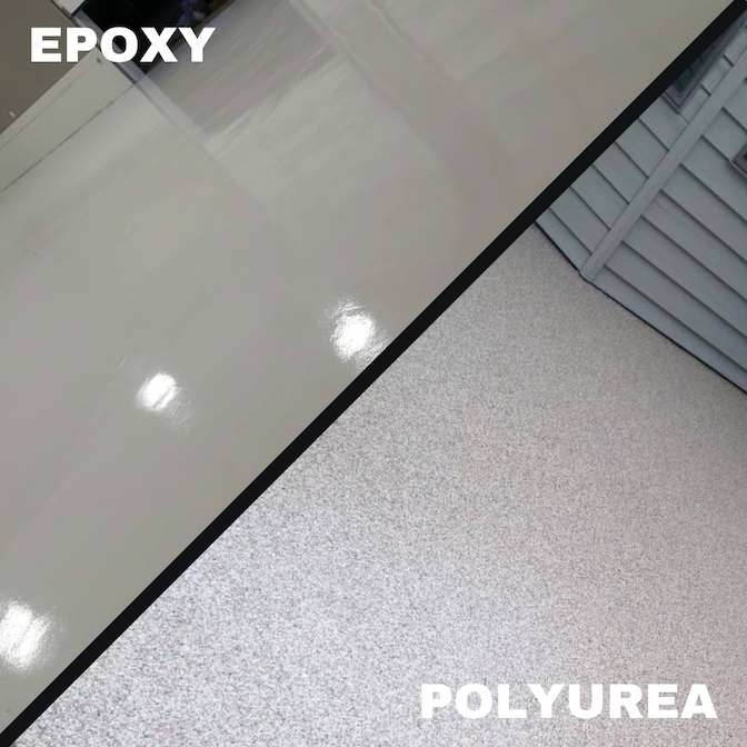 polyurea vs epoxy side by side