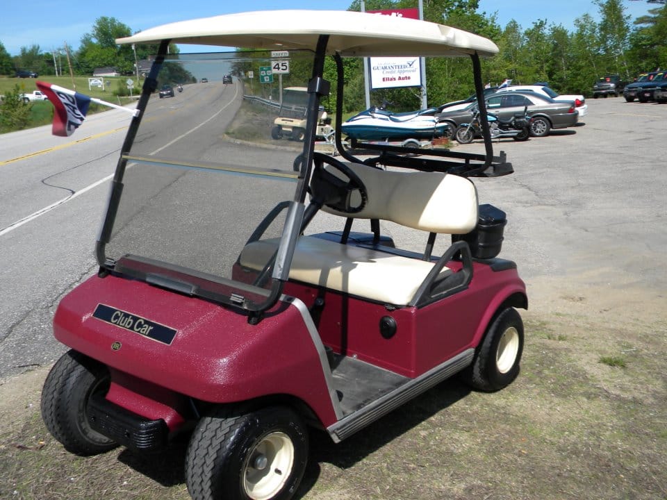 Coated golf cart
