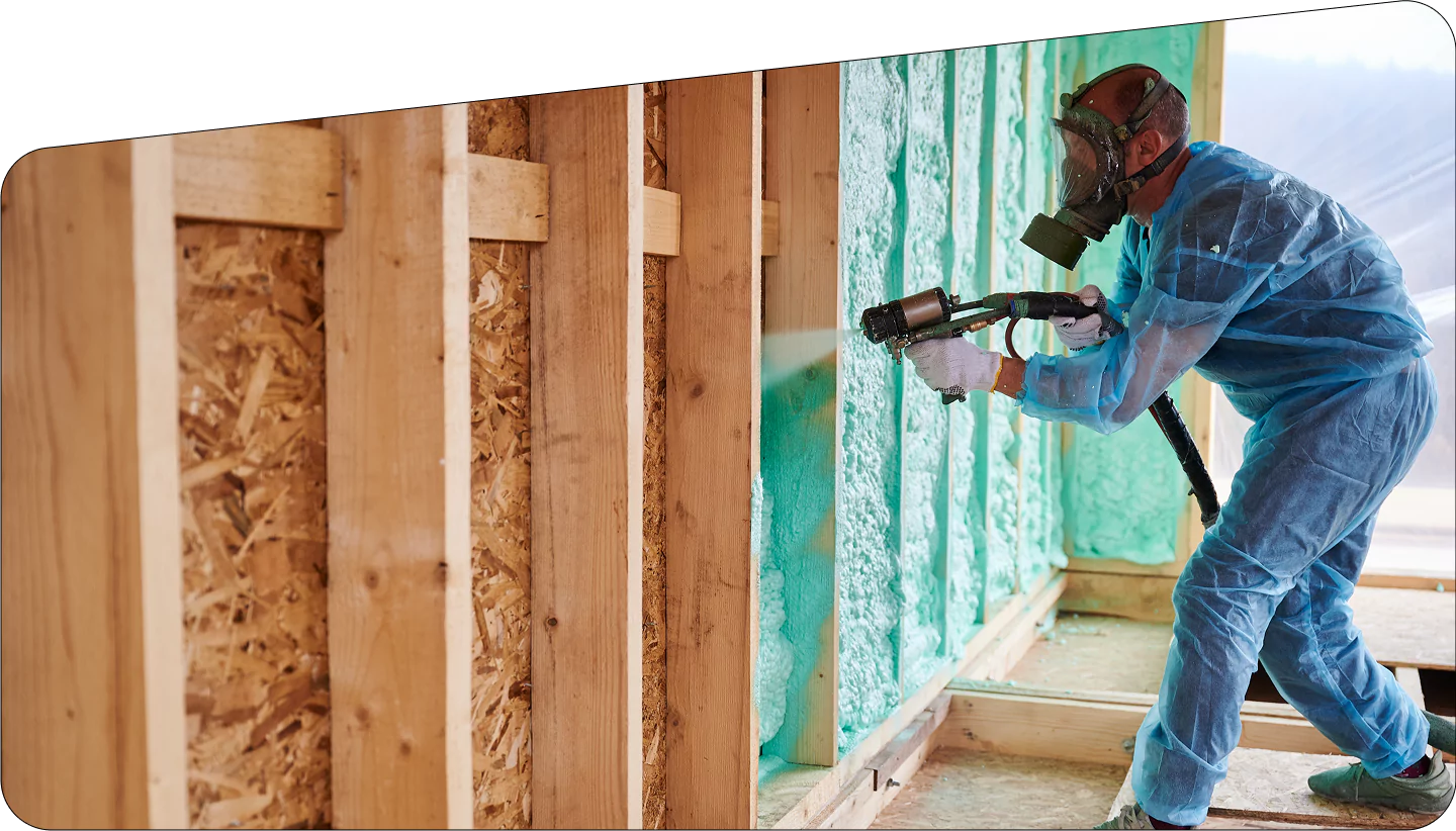 spray foam insulation wall