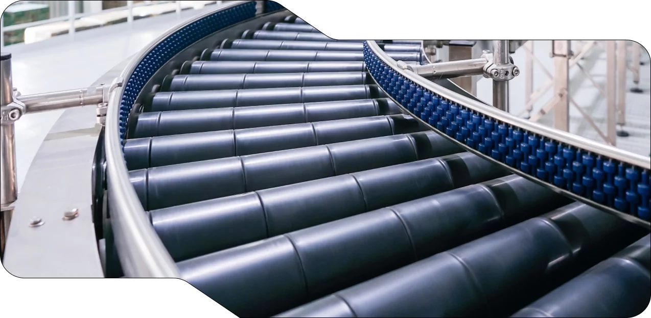 Automated material handling conveyor