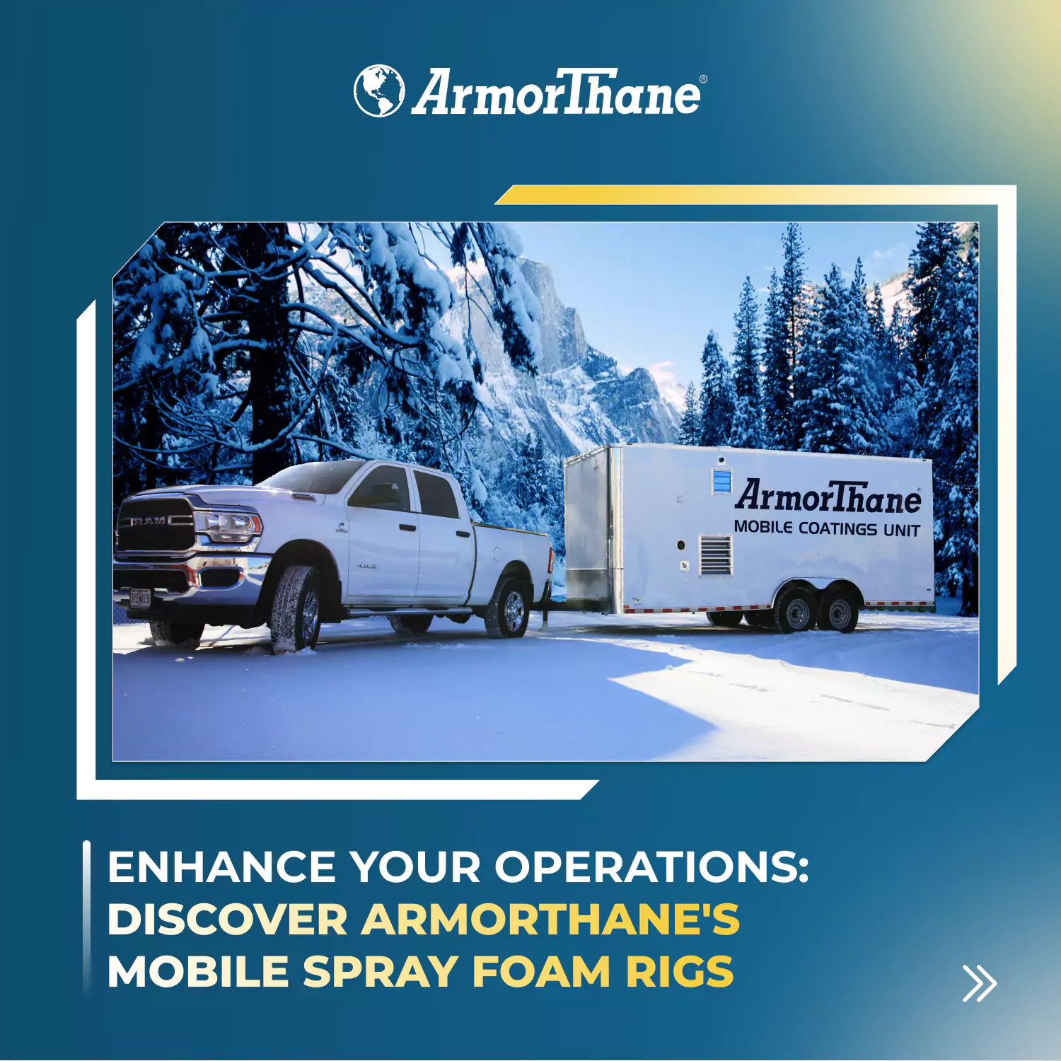 ArmorThane mobile spray foam rigs in action