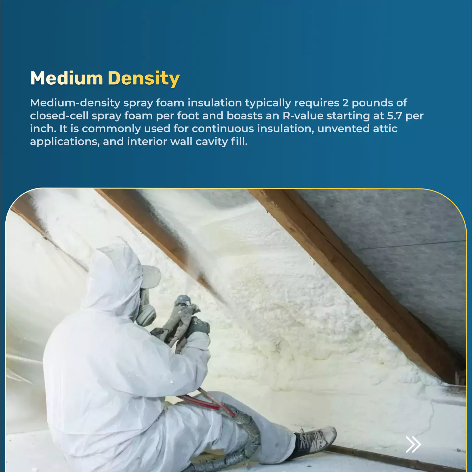 Medium-Density Spray Foam Insulation