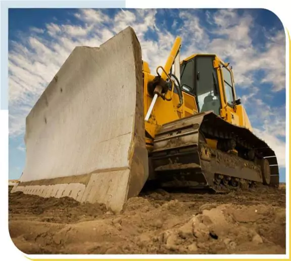 Bulldozer construction equipment coatings