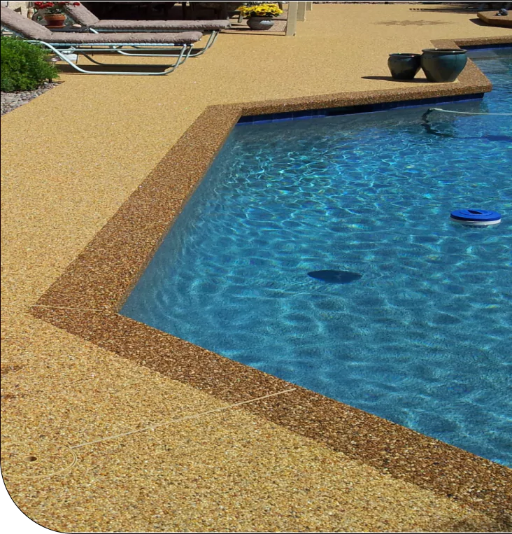 Polyurea pool deck coating