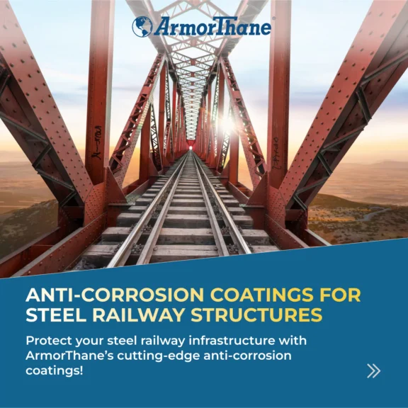 Anti-corrosion coatings for steel railway structures