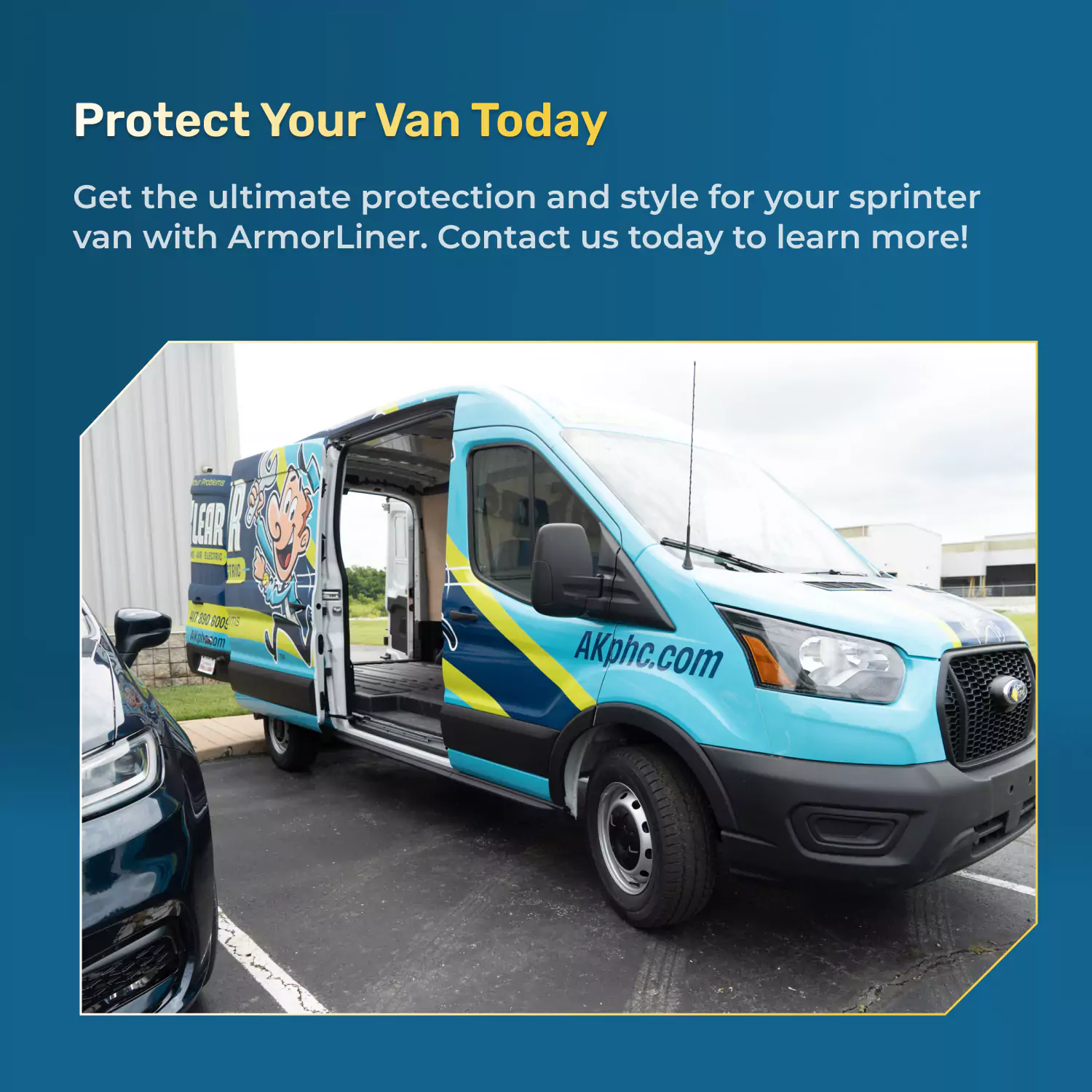 Sprinter van protection with ArmorLiner coating