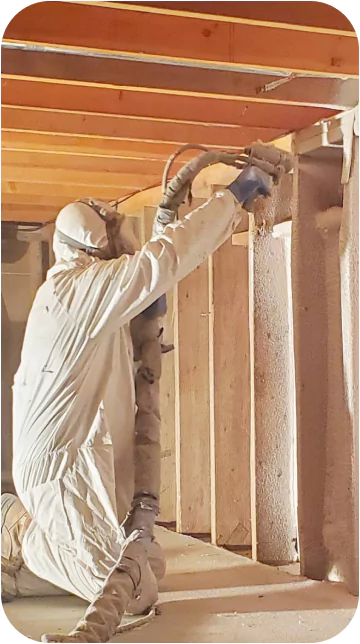 Spraying Crawl Space