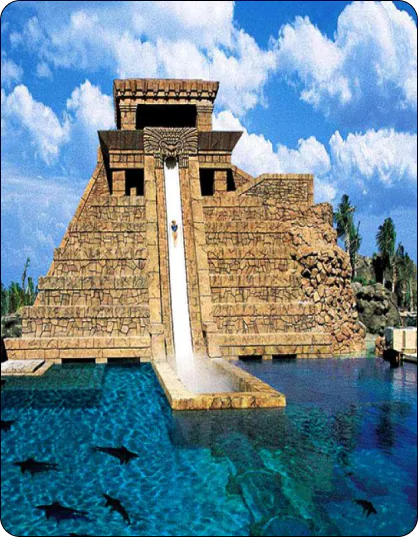 Pyramid Water Slide into Dolphin Pool Polyurea Coatings