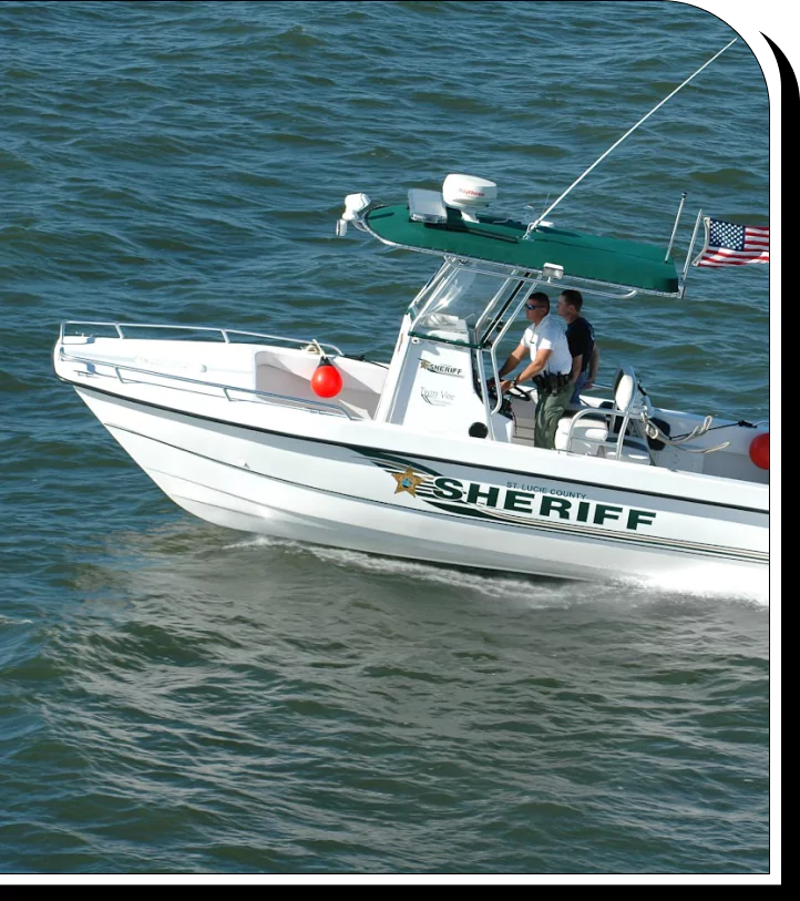 Sheriff's Patrol Boat on polyurea coatings