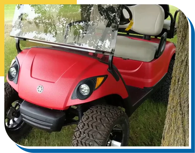 Red Off-Road Golf Cart Coatings