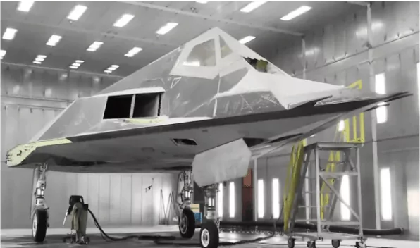 Stealth Aircraft Coating Application