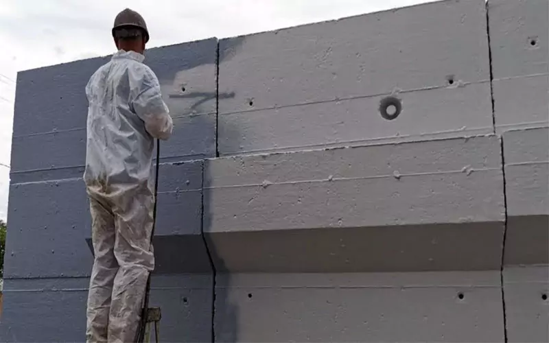 Military NATO blast mitigation testing wall coating