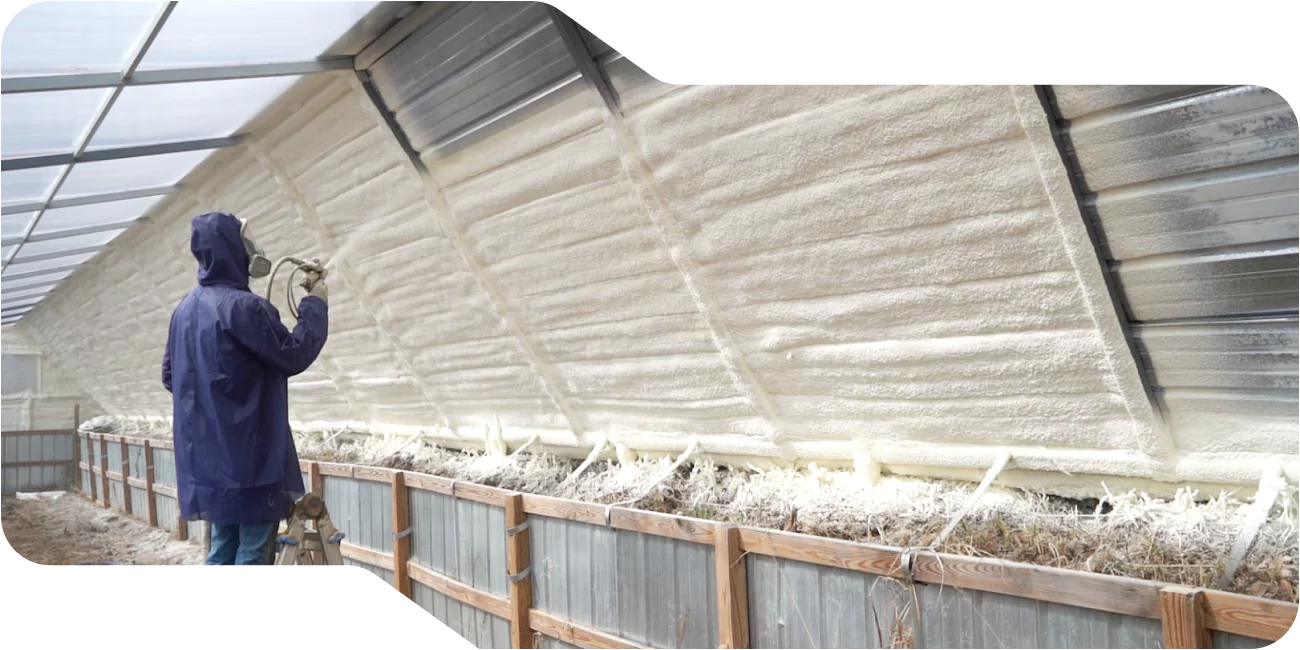 Renewable Agriculture Foam at Greenhouse