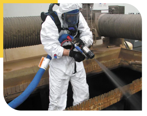 Protective gear spraying coating