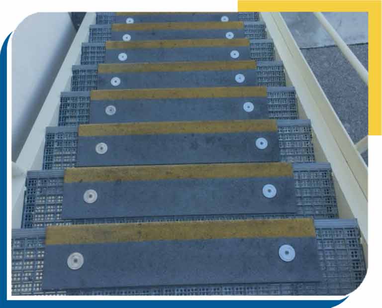 Safety Coatings - Industrial Staircase