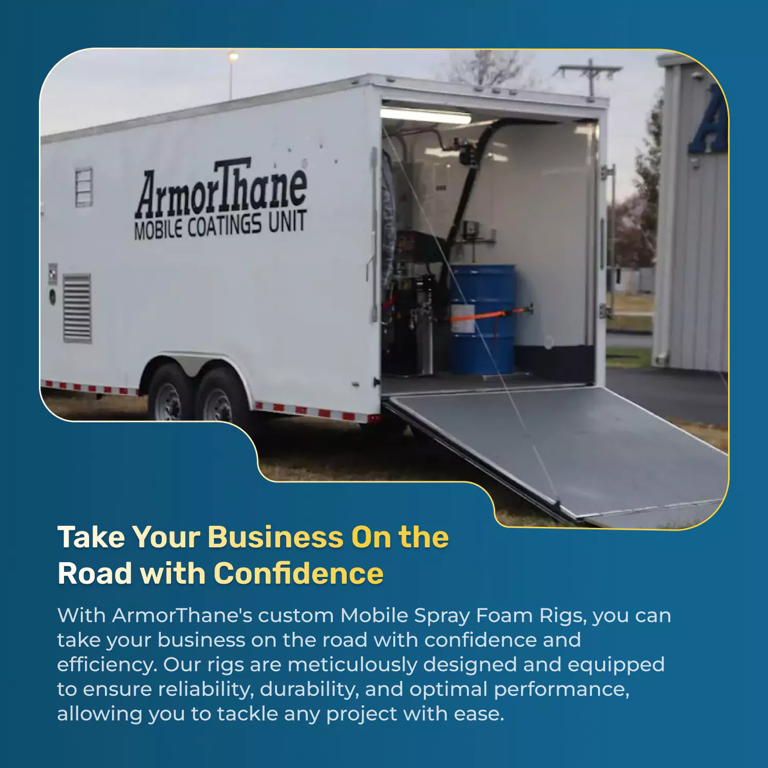 ArmorThane custom mobile coatings unit