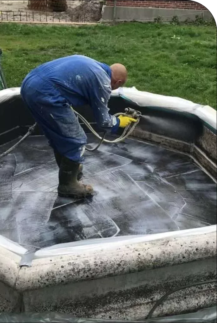 water pool concrete fountain rehabilitation