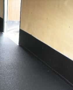 Waterproof barrier between wall and floor