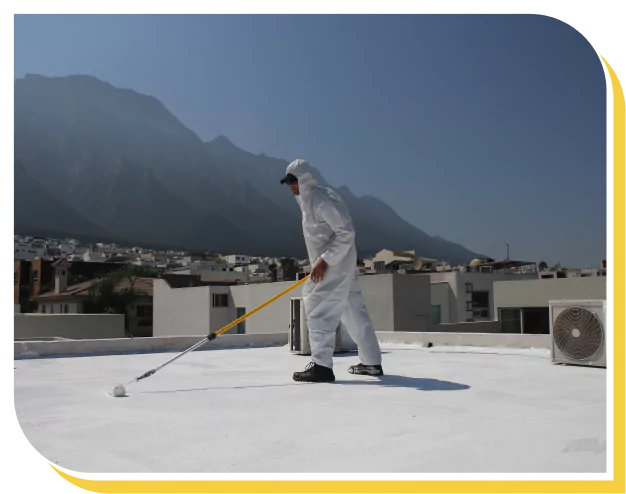 Polyaspartic roof coating application