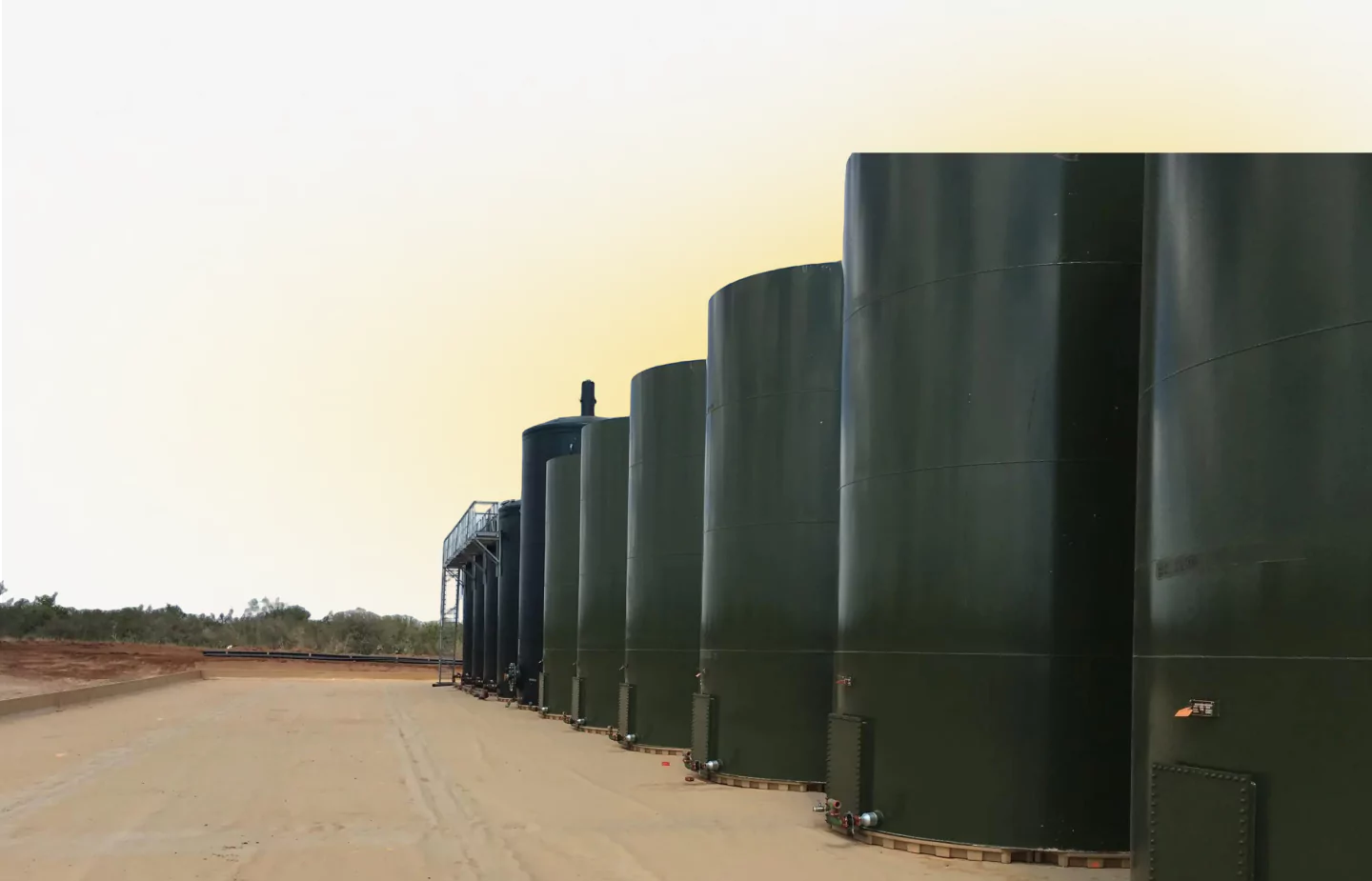 Industrial Storage Tanks with Protective Coating